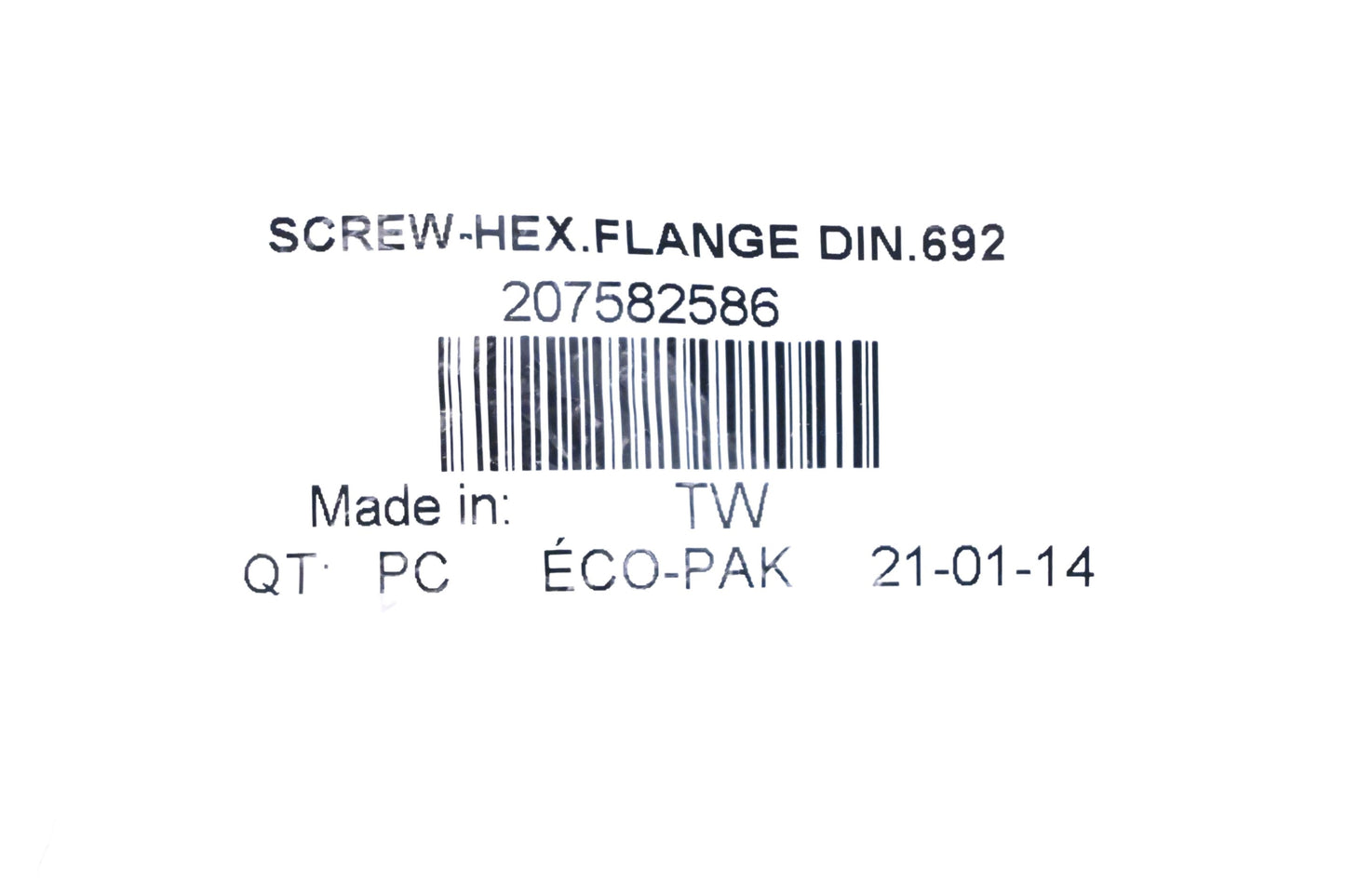 Aftermarket 207582586 Hex Flange Screw NOS