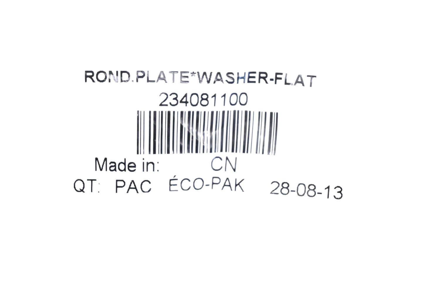 Aftermarket 234081100 Flat Washer NOS