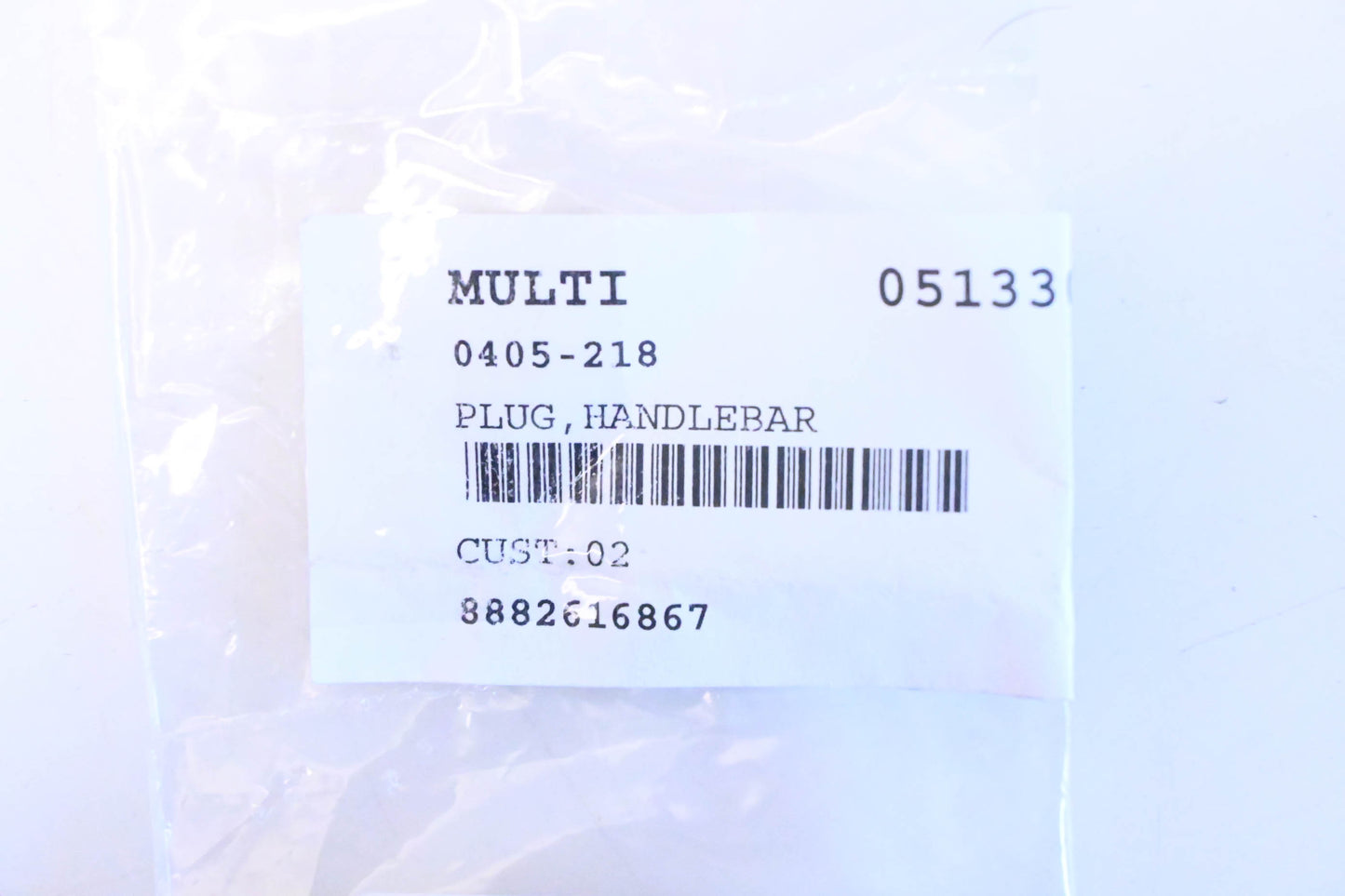 New OEM Arctic Cat 0405-218 Handlebar Plug NOS