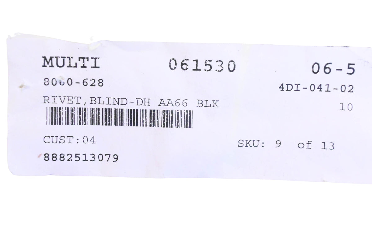 New OEM Arctic Cat 8060-628 Blind Rivets Qty 6 NOS