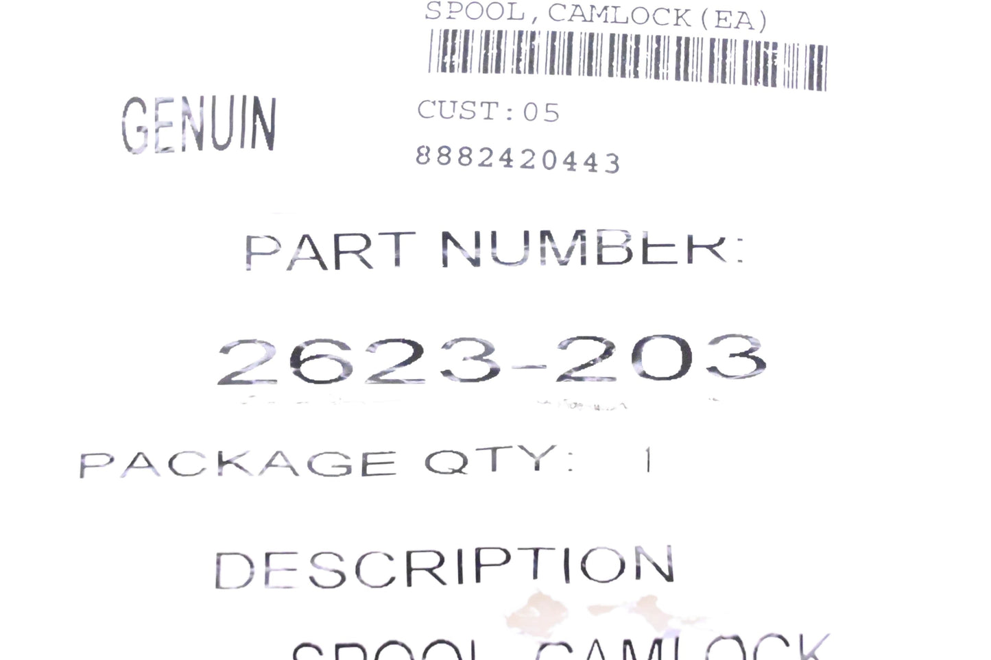 New OEM Arctic Cat 2623-203 Camlock Spool NOS
