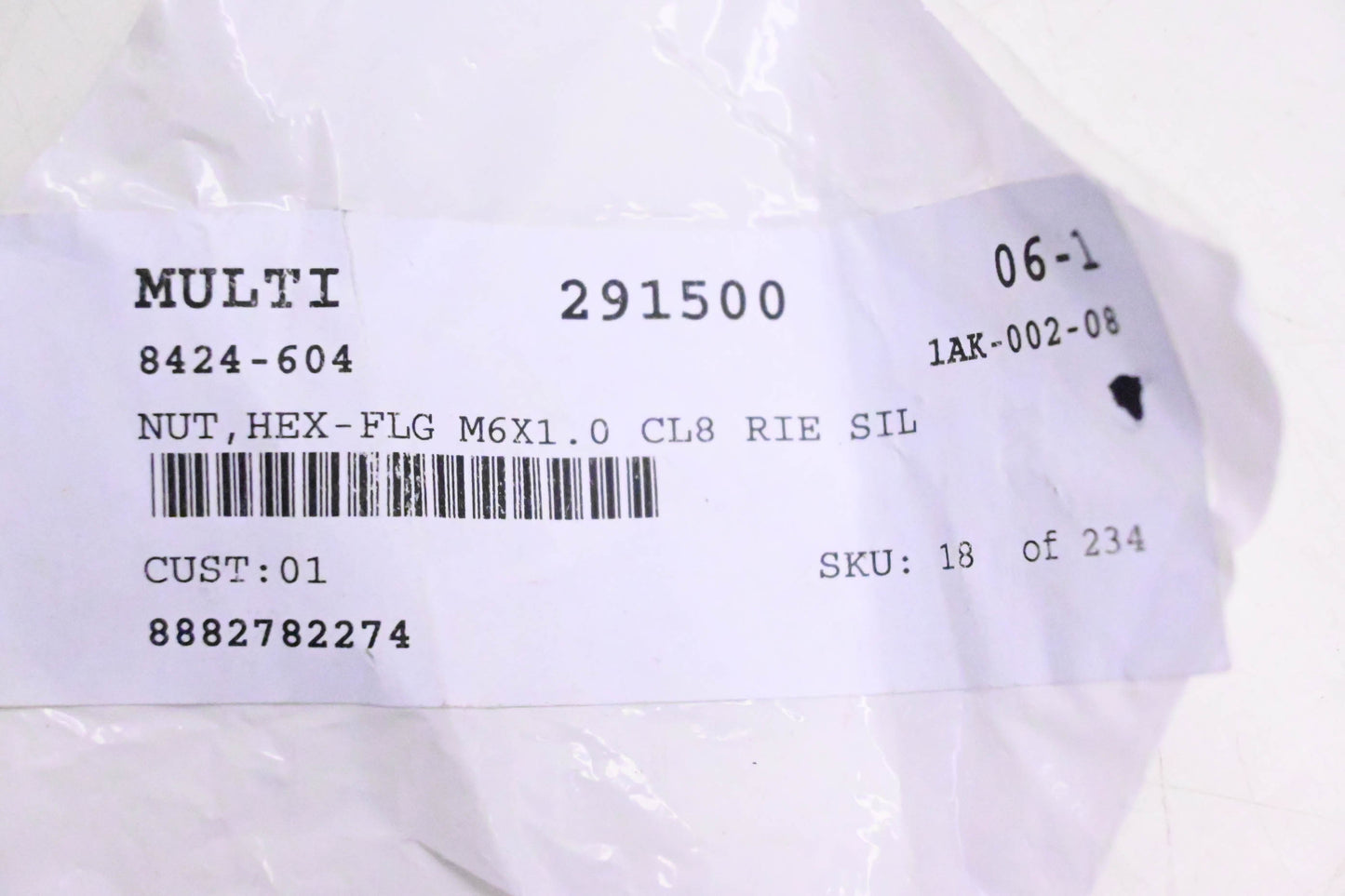 New OEM Arctic Cat 8424-604 Hex Flange Nut NOS
