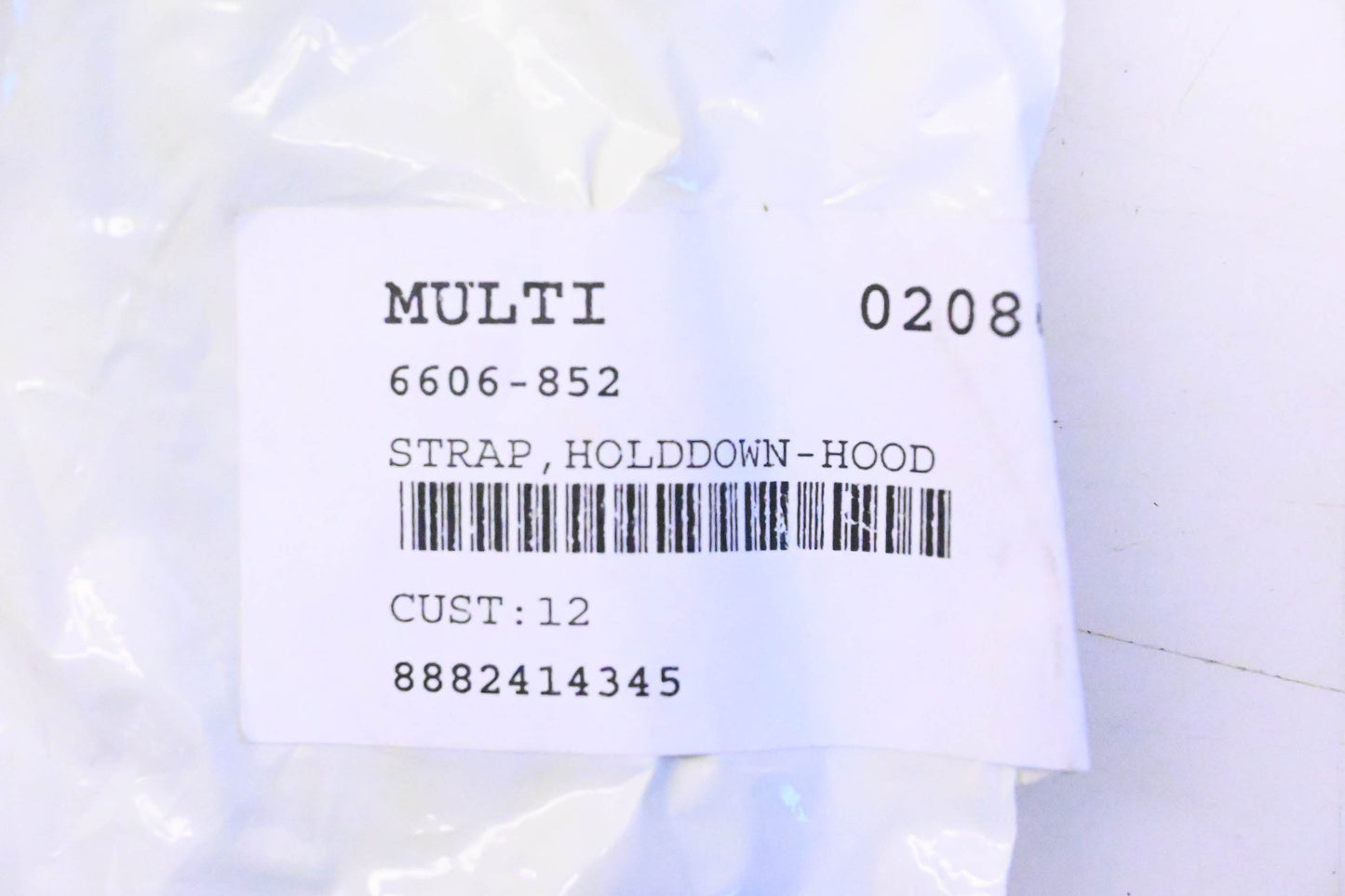 New OEM Arctic Cat 6606-852 Hood Strap NOS