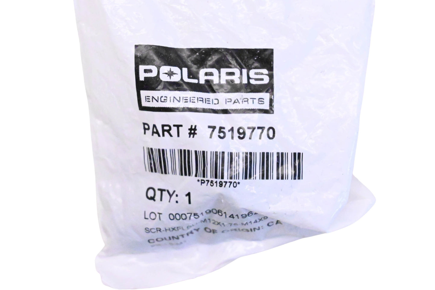 New OEM Polaris 7519770 Flanged Hex Screw NOS