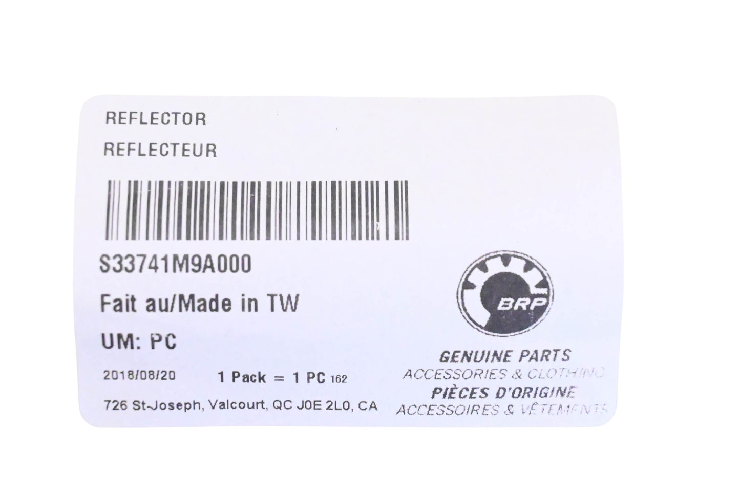 Aftermarket S33741M9A000 Reflector NOS