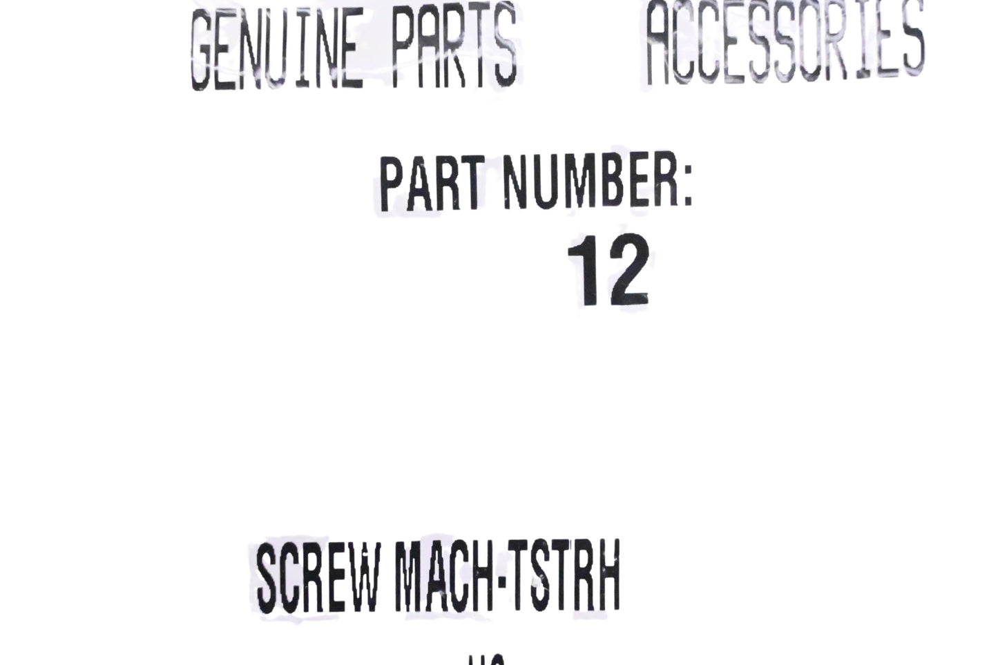 New OEM Arctic Cat 8475-512 Machine Screw NOS