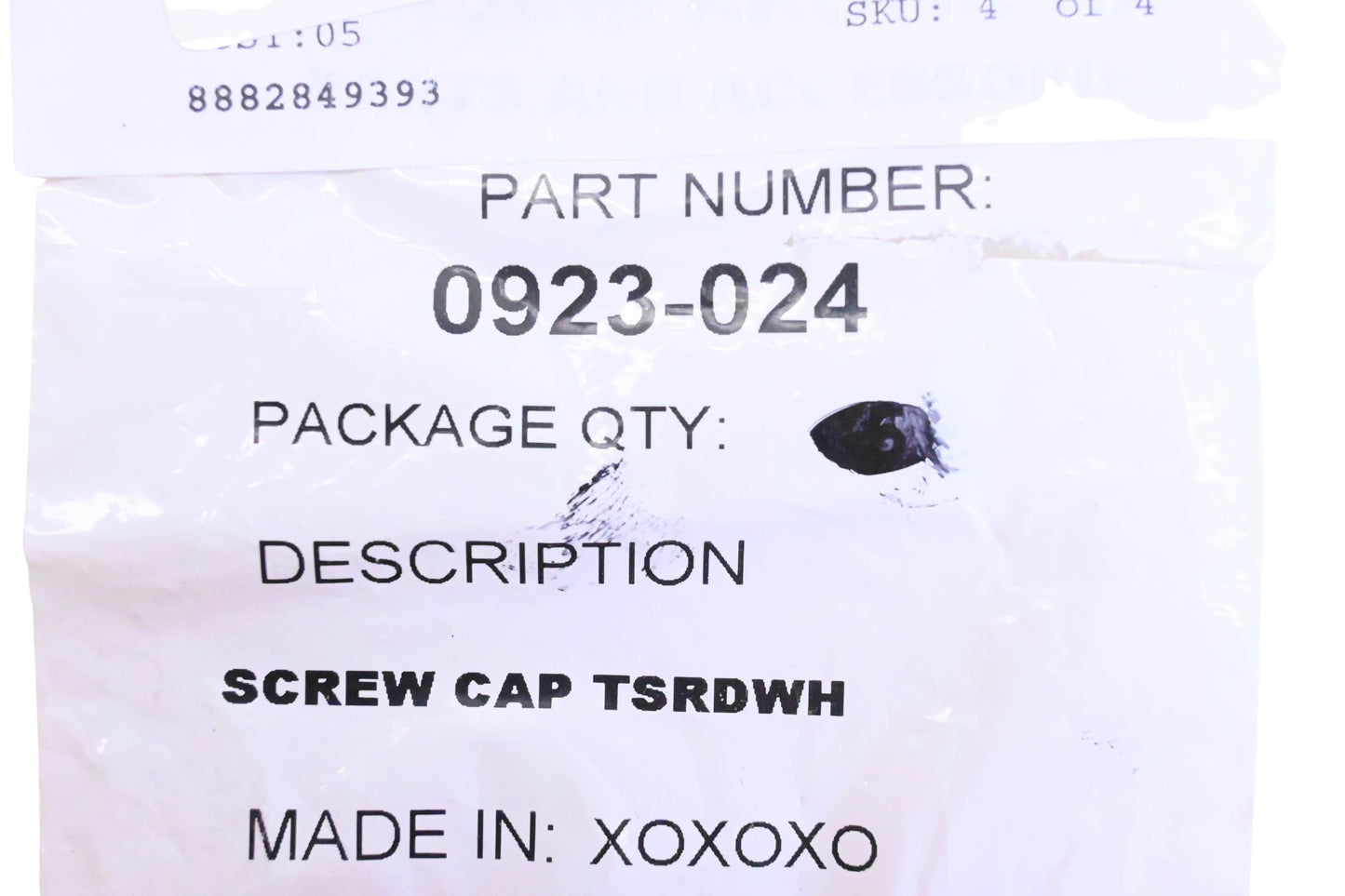 New OEM Arctic Cat 0923-024 Cap Screws Qty 4 NOS