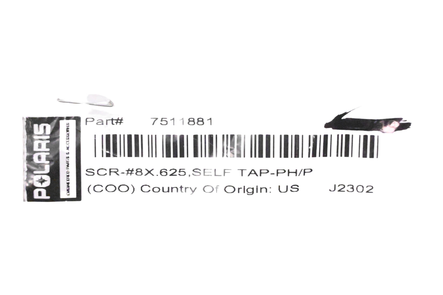 New OEM Polaris 7511881 Screws Qty 2 NOS