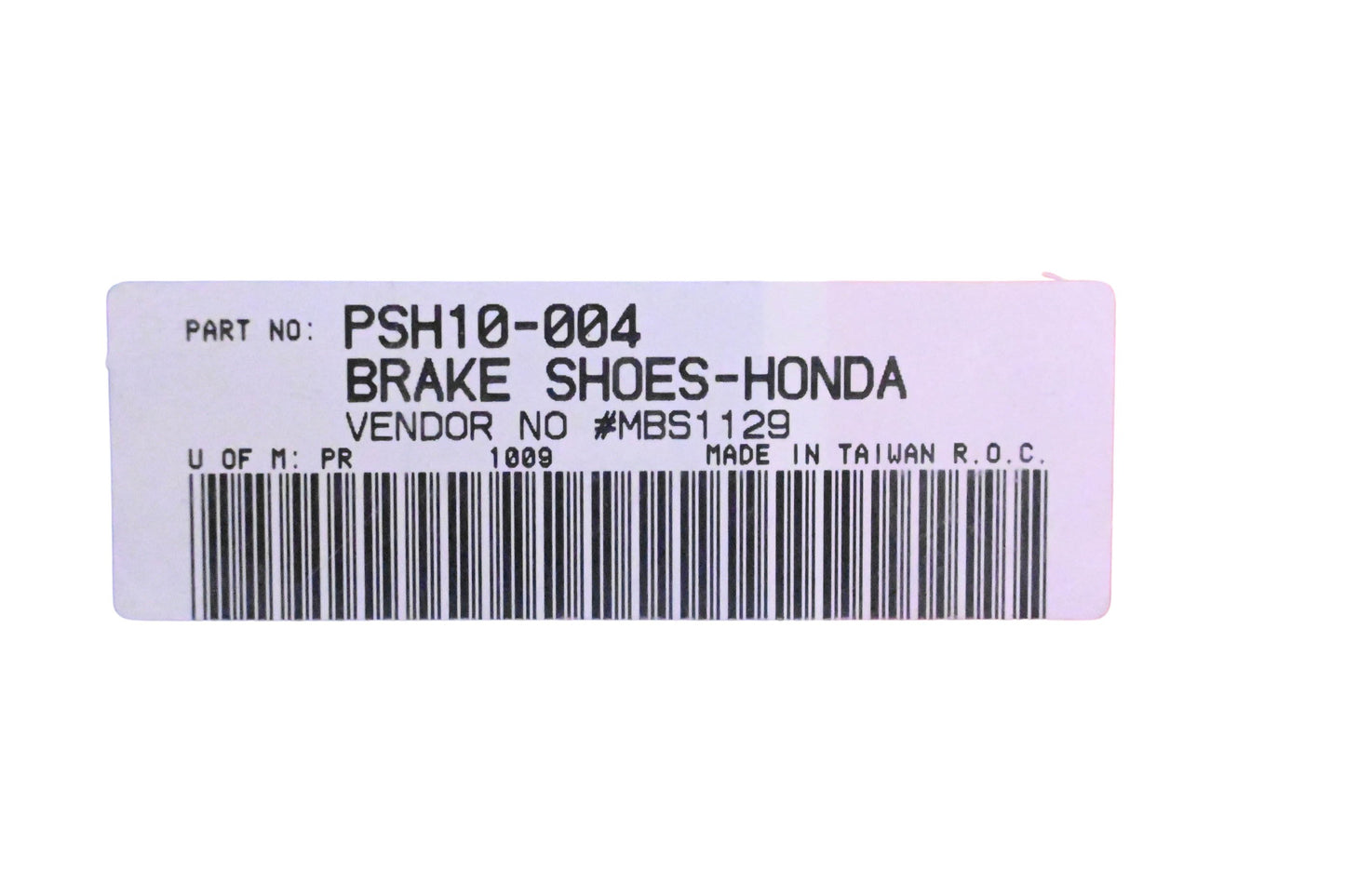 Parts Unlimited PSH10-004 Honda Brake Shoes NOS