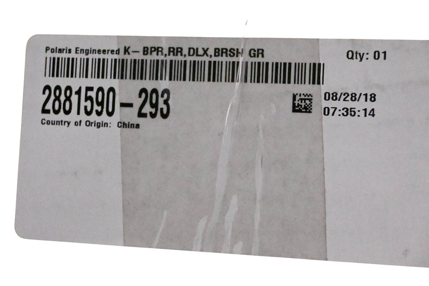 New OEM Polaris 2881590-293 Deluxe Rear Bumper NOS