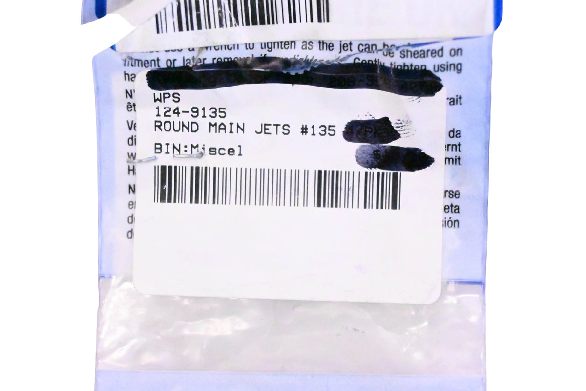 WPS 124-9135 Round Main Jet NOS