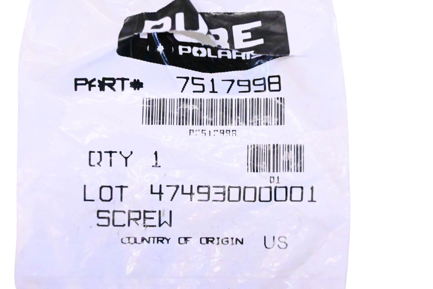 New OEM Polaris 7517998 Screws Qty 2 NOS