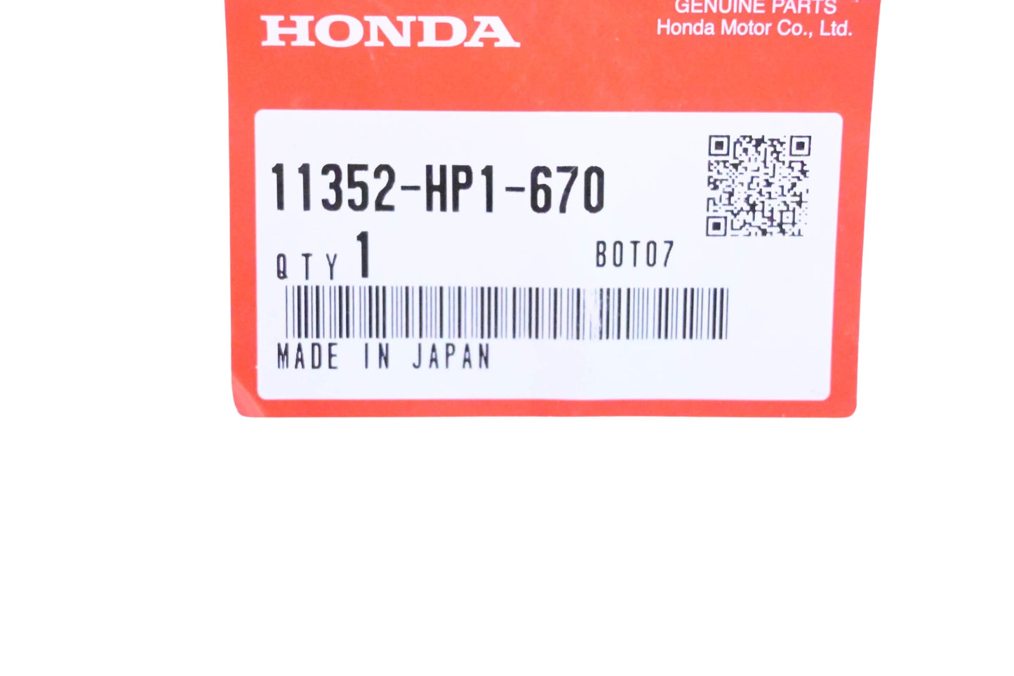 New OEM Honda 11352-HP1-670 O-Ring NOS