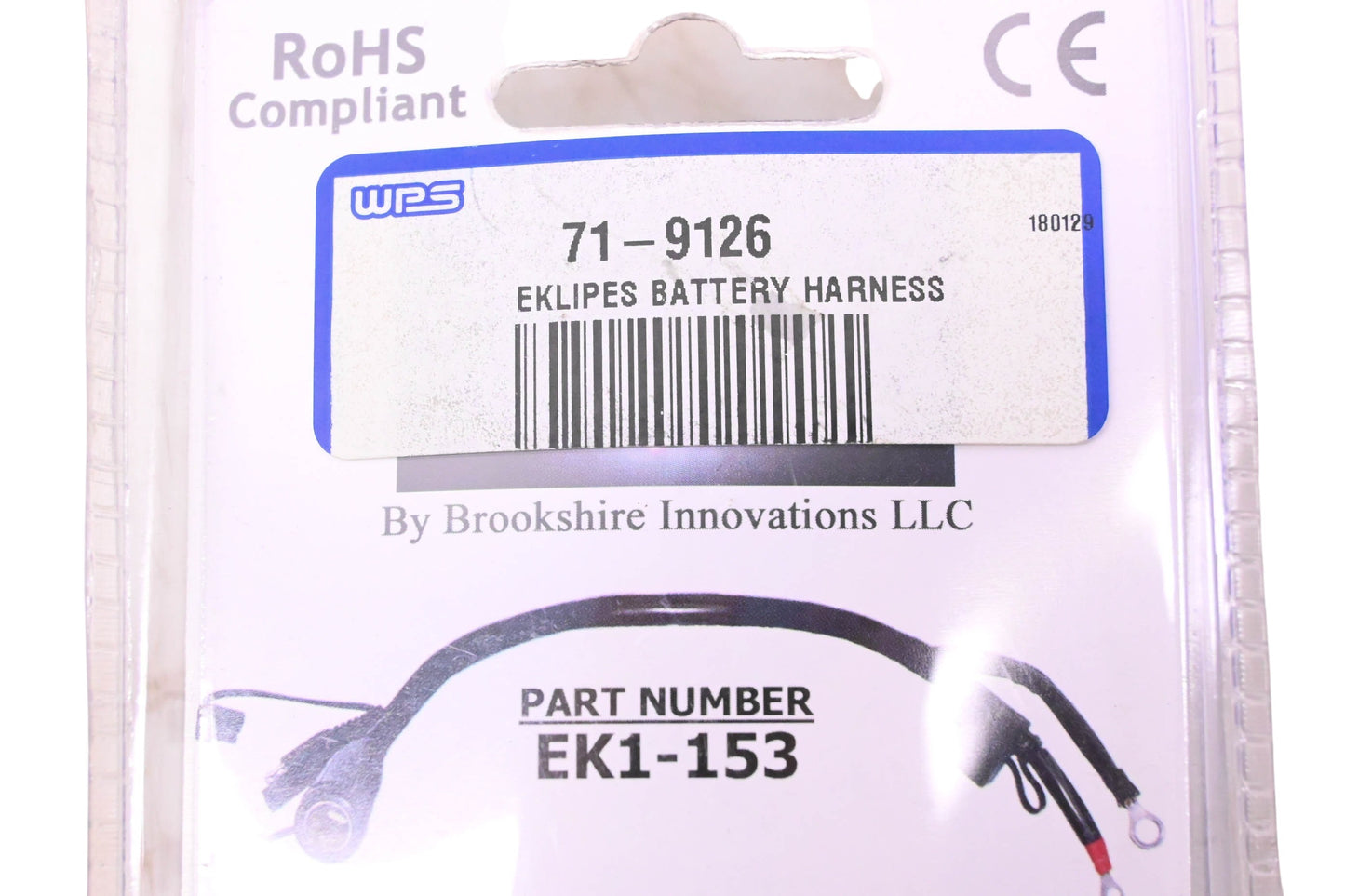Eklipes EKI-153, 71-9126 2000 Amp EZ Jump-Start Battery Harness Assembly NOS