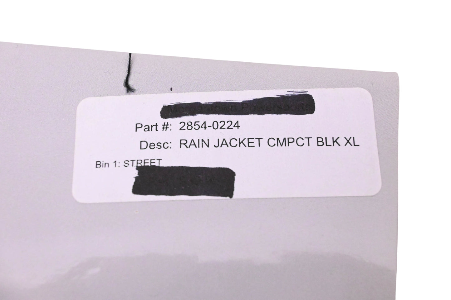 Nelson-Rigg 2854-0224 Black XL Compact Rain Jacket NOS