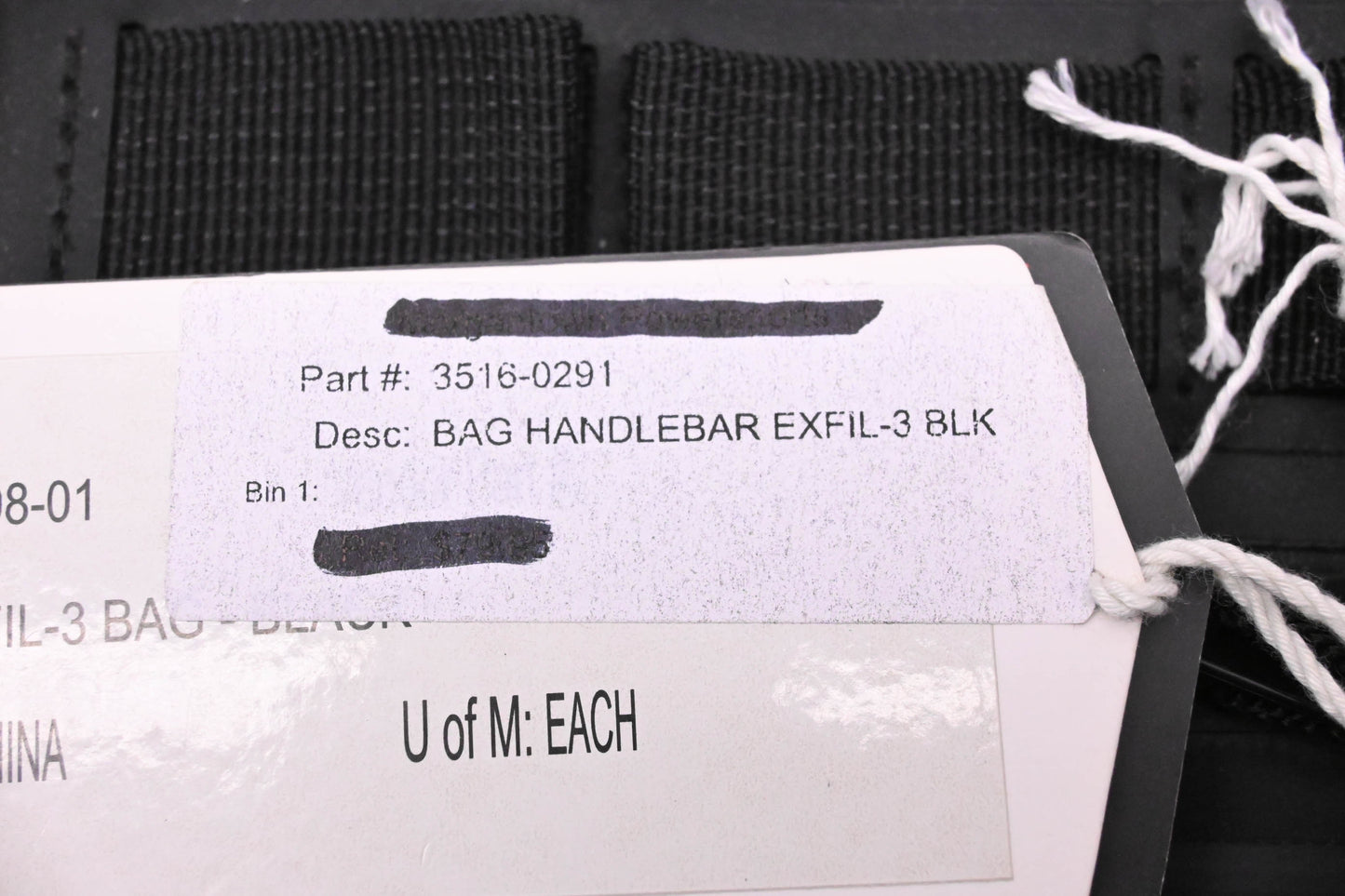 Biltwell 3516-0291 3 Riser Handlebar Bag NOS