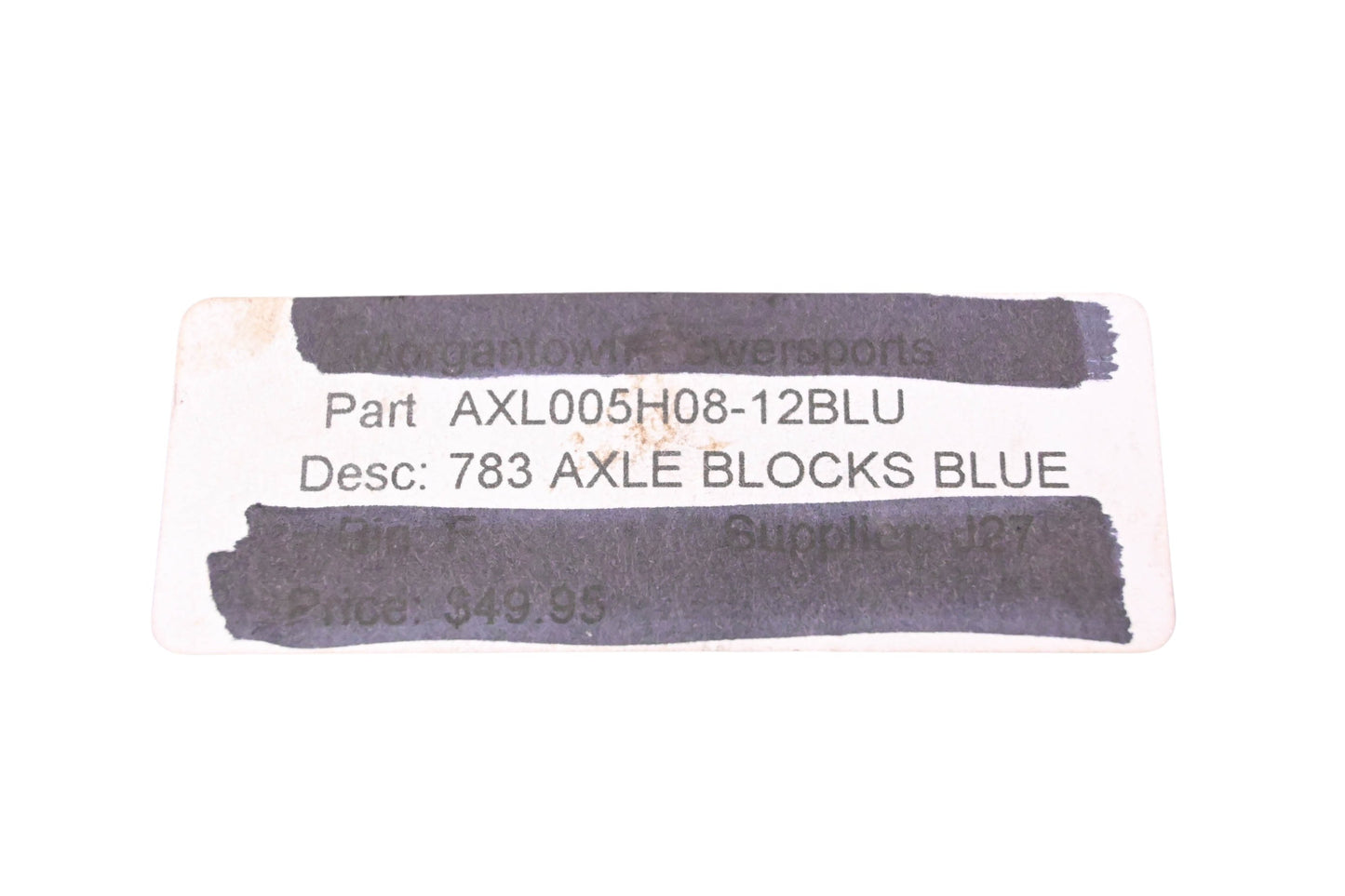 J27 AXL005H08-12BLU, 783 Blue Axle Block Kit NOS