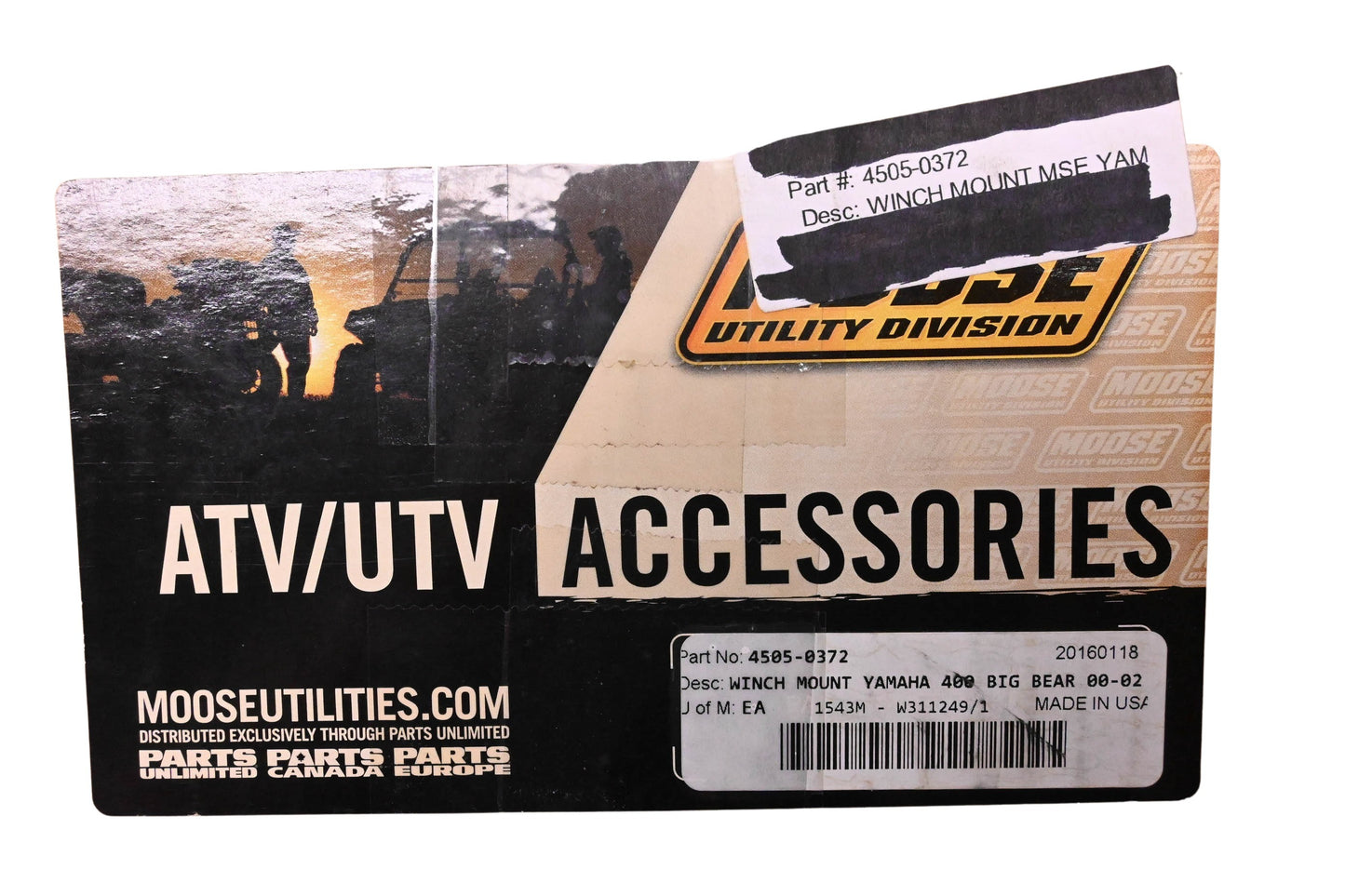 Moose Utilities 4505-0372 Winch Mount Assembly Kit NOS