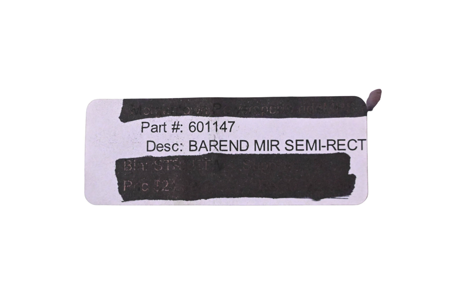 BikeMaster 601147 Universal Bar-End Semi-Rectangle Mirror NOS