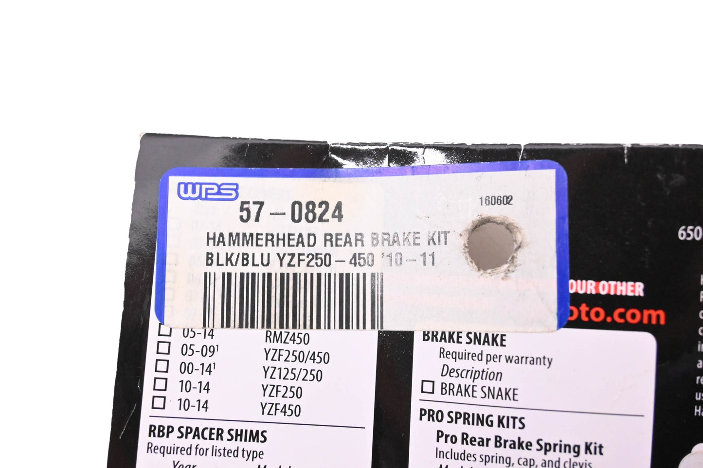 Hammerhead Designs 57-0824 Rear Brake Pedal Assembly NOS