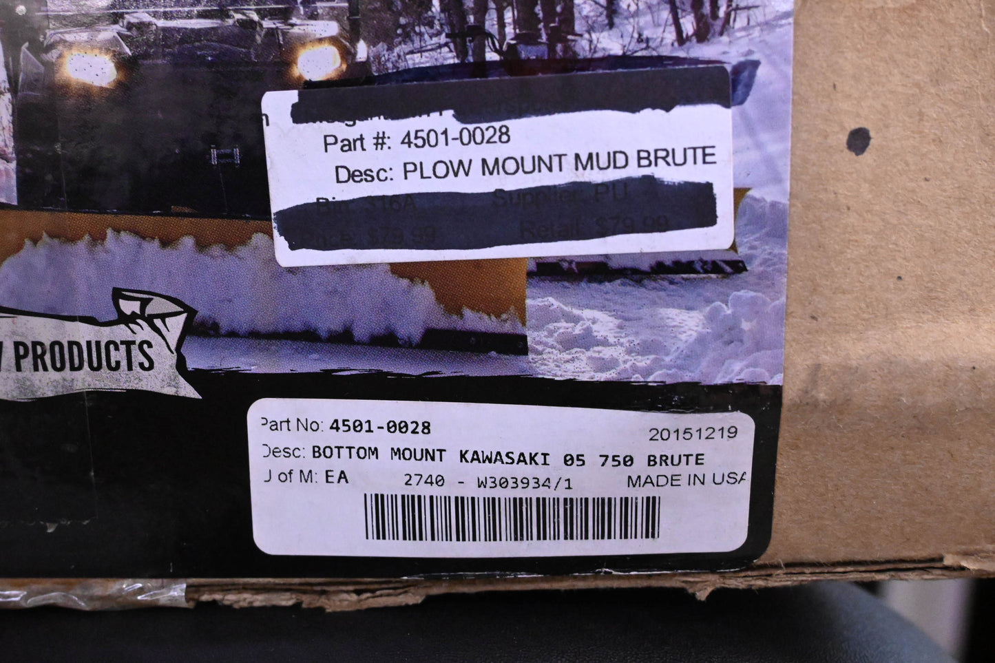 Moose Utilities 4501-0028 Plow Mounting Kit NOS