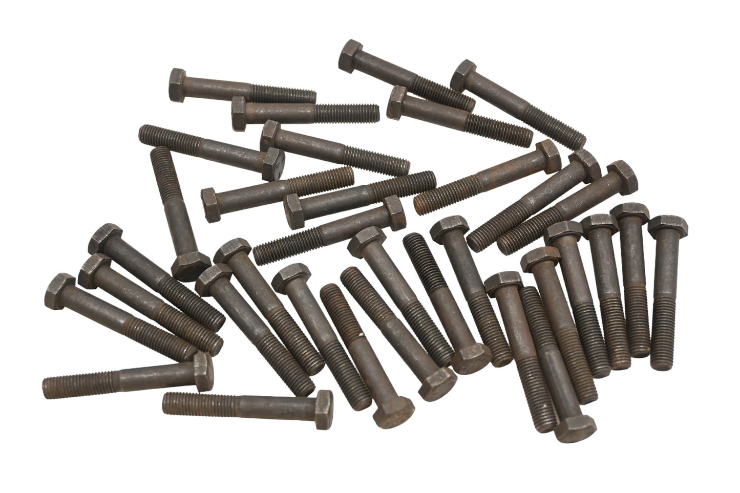 Aftermarket RC028-6 Black Hex Bolts 1/2" x 3/8-24 x 2" Grade 5 Qty 34 NOS