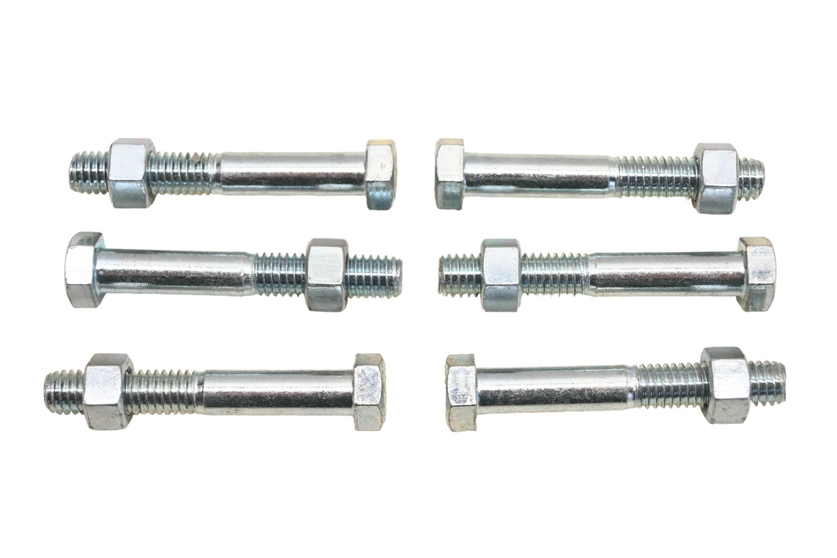 CYI RO015-24 Hex Bolts With Nuts 9/16" x 3/8-16 x 2.5" Grade 307A Qty 6 NOS