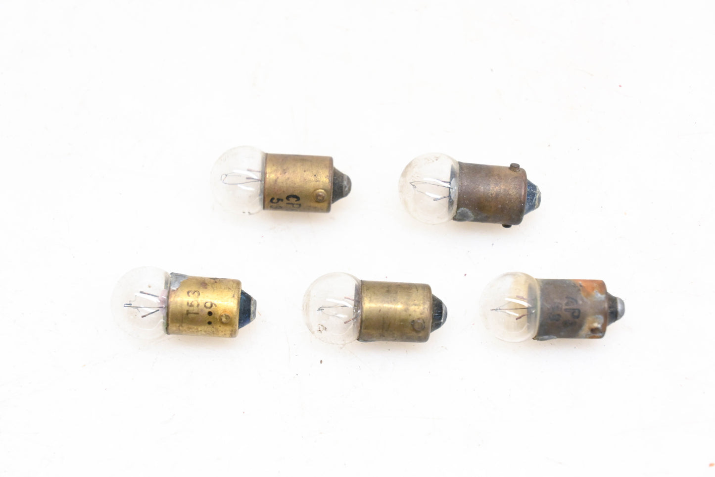 Aftermarket 53 Clear 12v Bulbs Qty 5 NOS
