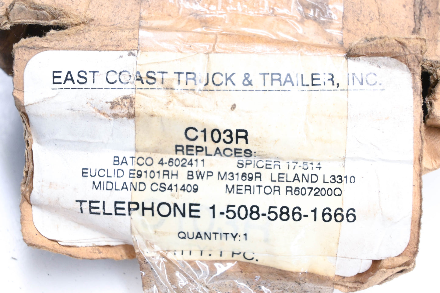 East Coast Truck & Trailer C103R Righthand Air Brake Camshaft