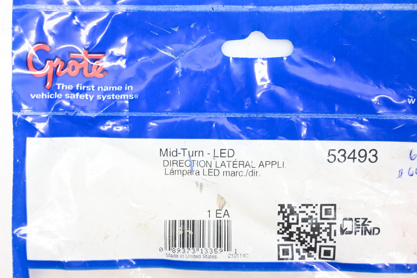 Grote 53493 Amber Side Marker LED Assembly NOS
