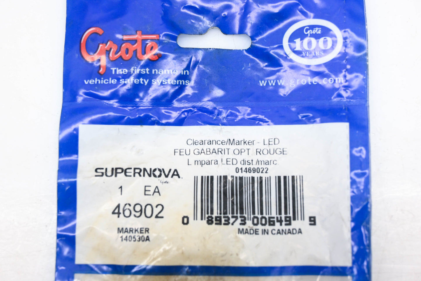 Grote 46902 Red Clearance Marker Lamp Assembly NOS