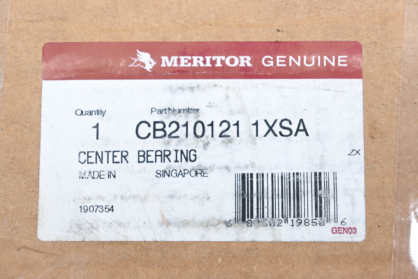 Meritor CB210121-1XSA, CB2101211XSA Driveline Center Bearing & Bracket Assembly NOS