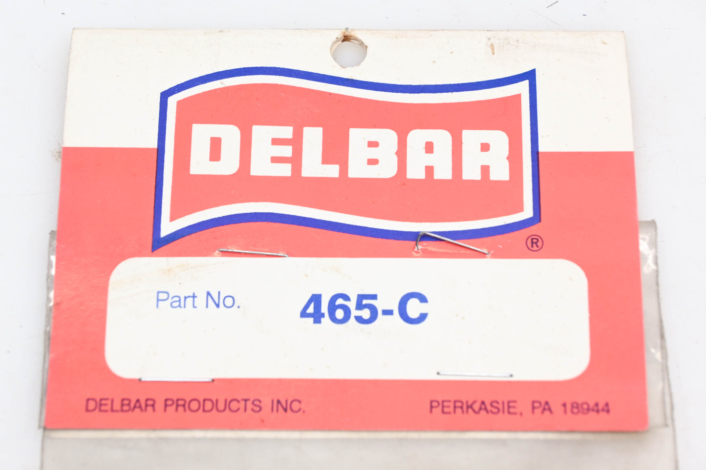 Delbar 465-C, 465C Clamp & Tube Chrome Mirror Bracket Assembly NOS