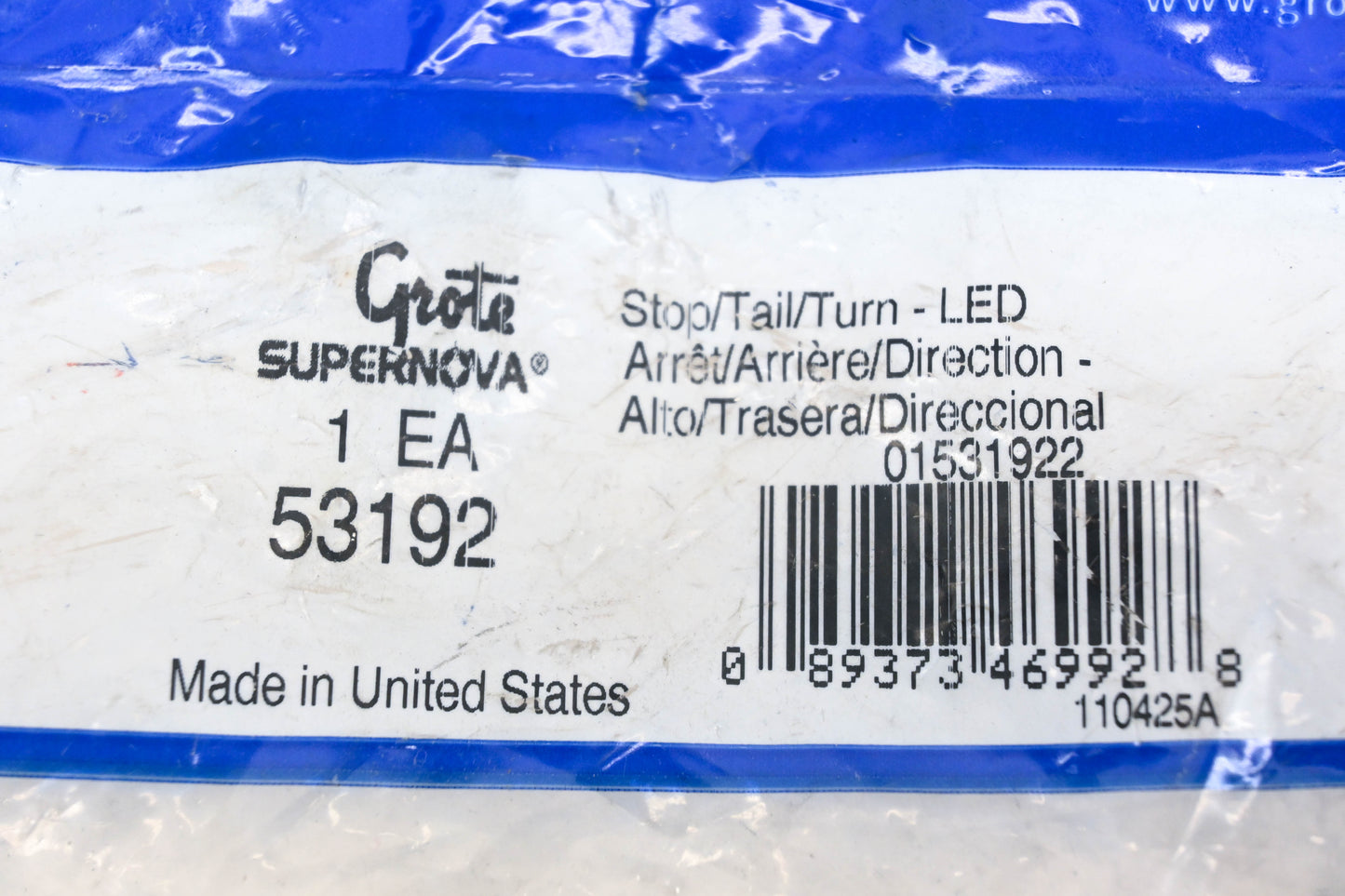 Grote 53192, 4325 Red Led Tail Light Assembly NOS