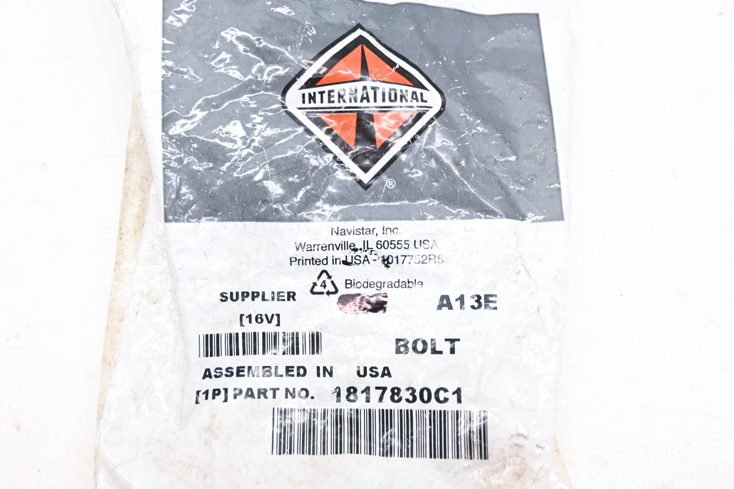 International 1817830C1 Bolt NOS
