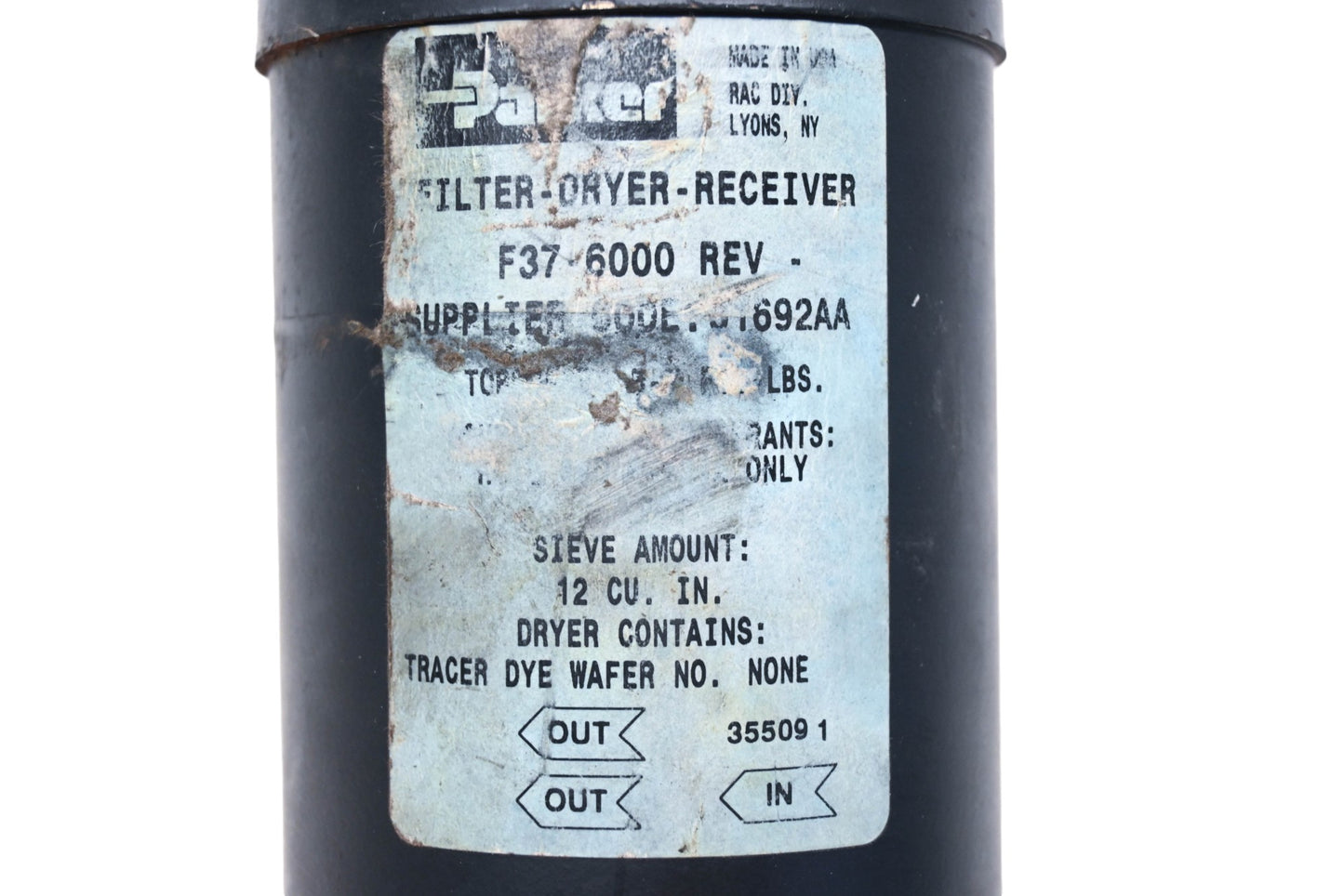 Parker F37-6000 Air Dryer Receiver