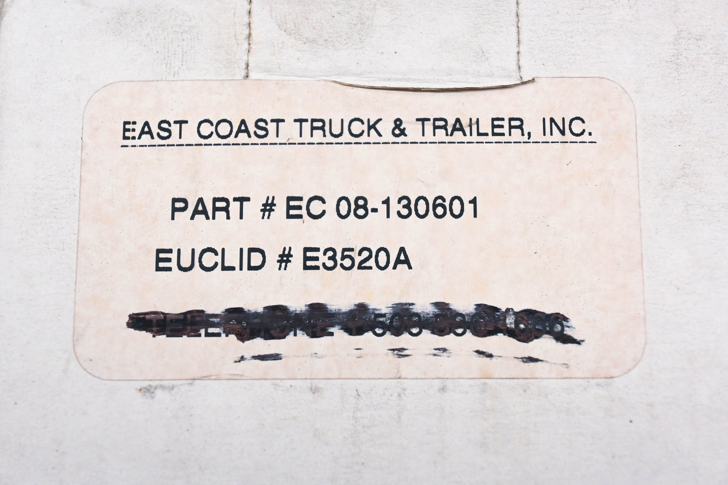 East Coast Truck & Trailer 08-130601, E3520AHD Camshaft Repair Kit NOS