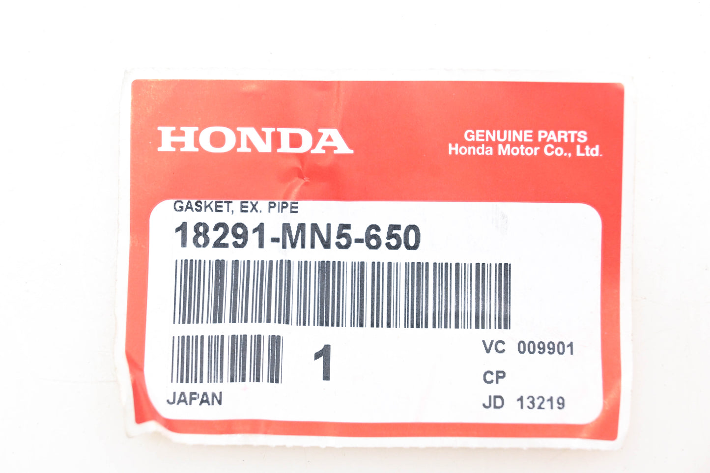 New OEM Honda 18291-MN5-650 Copper Exhaust Gaskets Qty 2 NOS