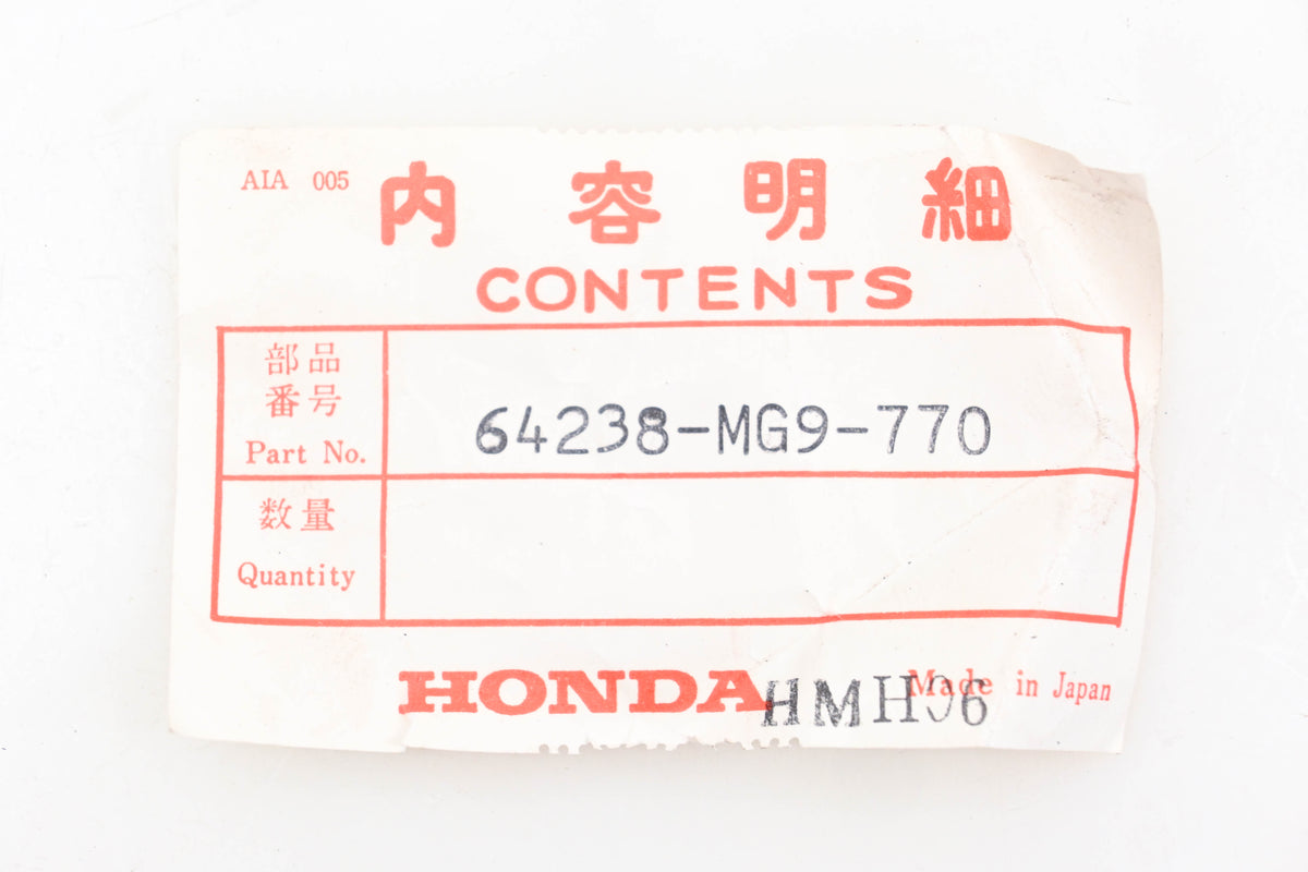 New OEM Honda 64238-MG9-770 Clip Nut NOS
