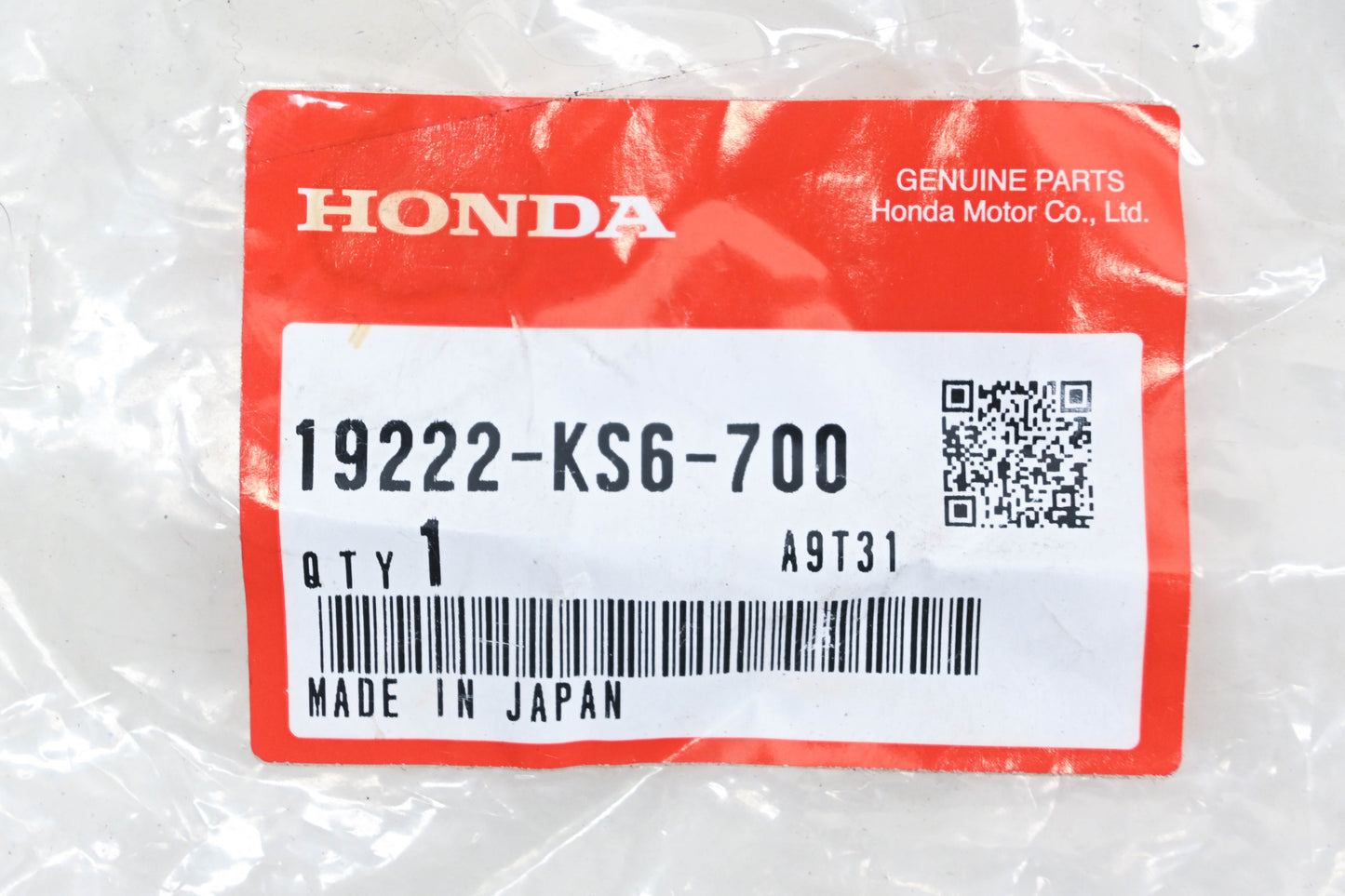 New OEM Honda 19222-KS6-700 Water Pump Separator Gasket NOS