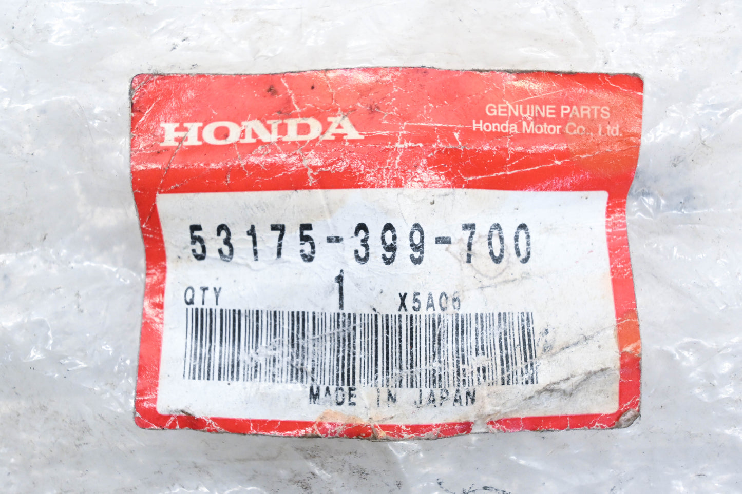 New OEM Honda 53175-399-700 Black Handlebar Lever NOS