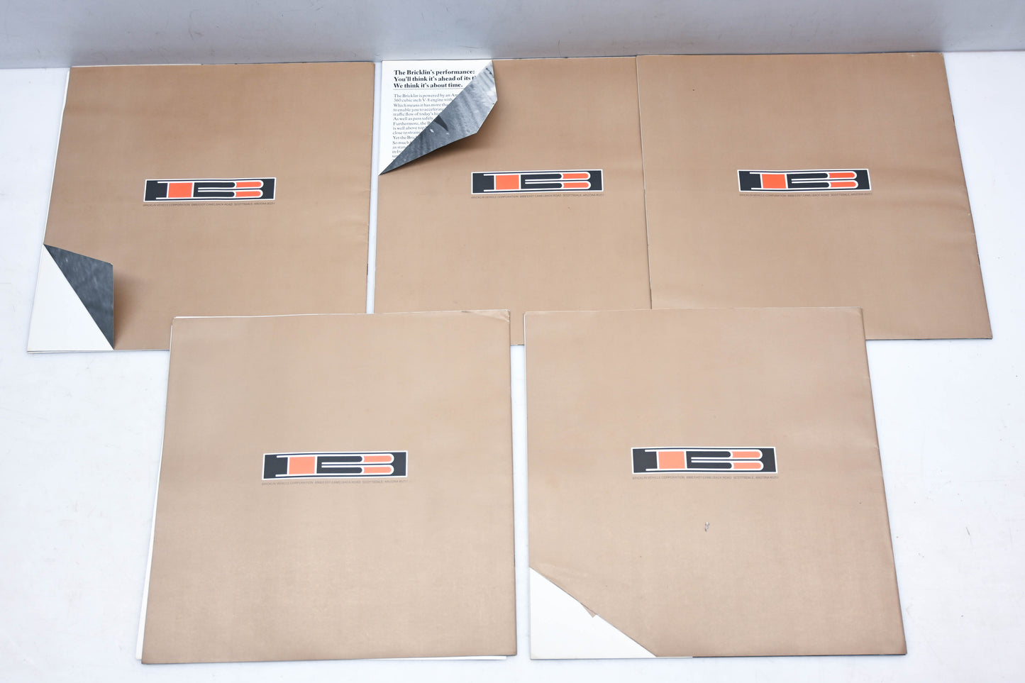 Bricklin DK026-36 1976 Safety Car SV-1 Sales Catalog Brochure Qty 5 NOS