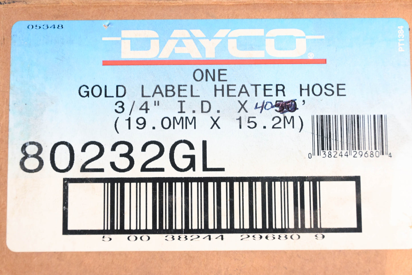 Dayco 80232GL Gold Label Heater Hose 3/4" x 40' NOS