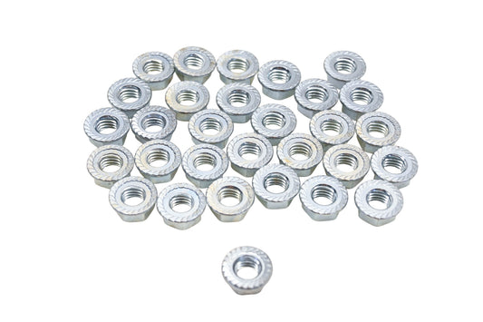 Aftermarket HN049-9 Serrated Flange Nuts 9/16" x 3/8"-16 Qty 30 NOS