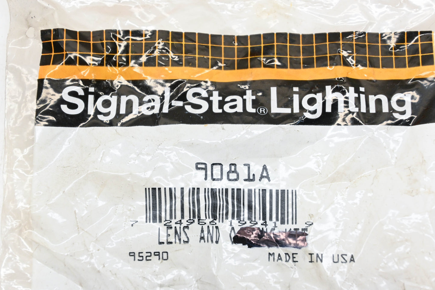 Signal-Stat 9081A Amber 3" Lamp Lens NOS