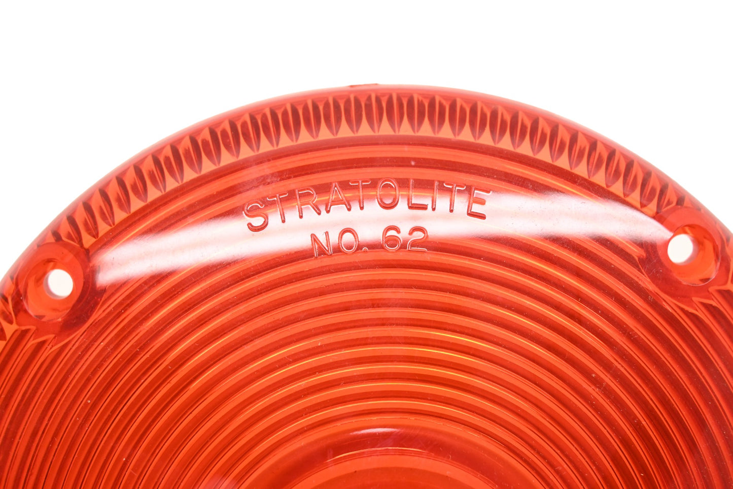 Stratolite 62 Red Plastic 7" Tail Light Lens NOS