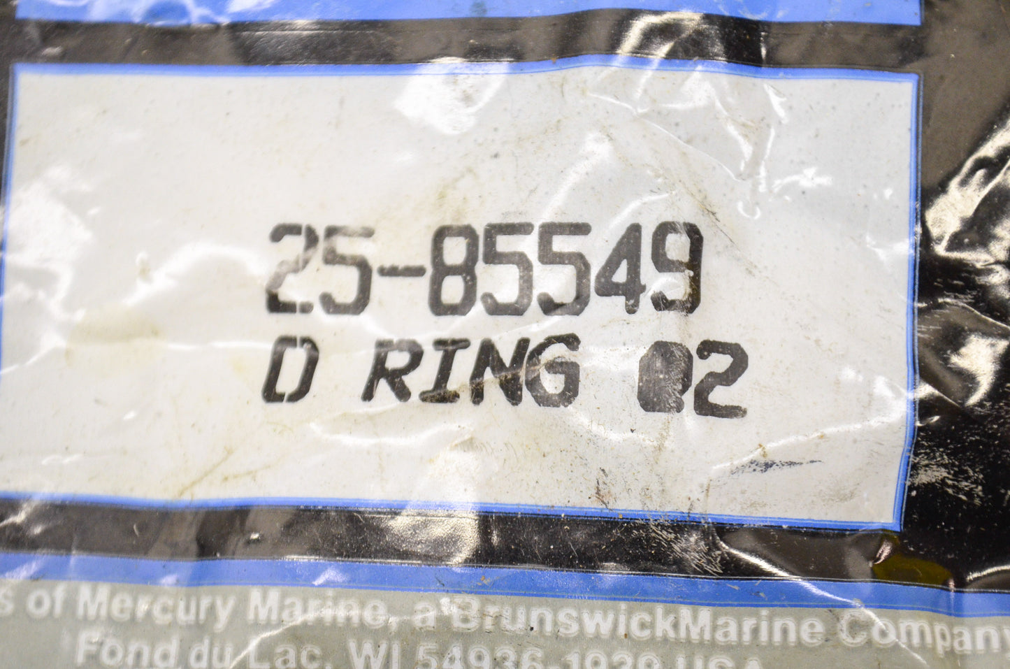 Quicksilver 25-85549 Mercury O-Ring Qty 2 NOS