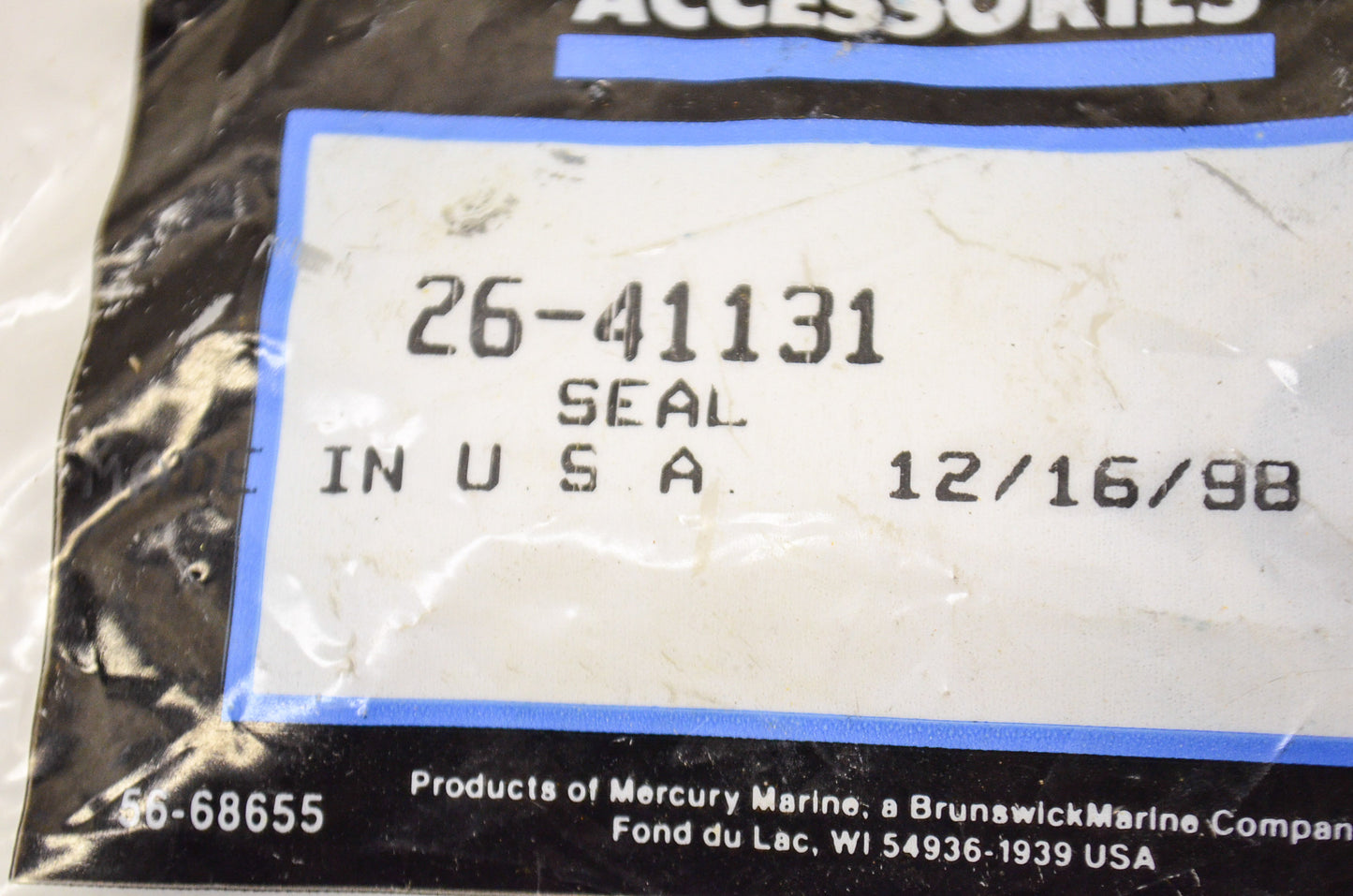 New OEM Quicksilver Mercury Seal NOS