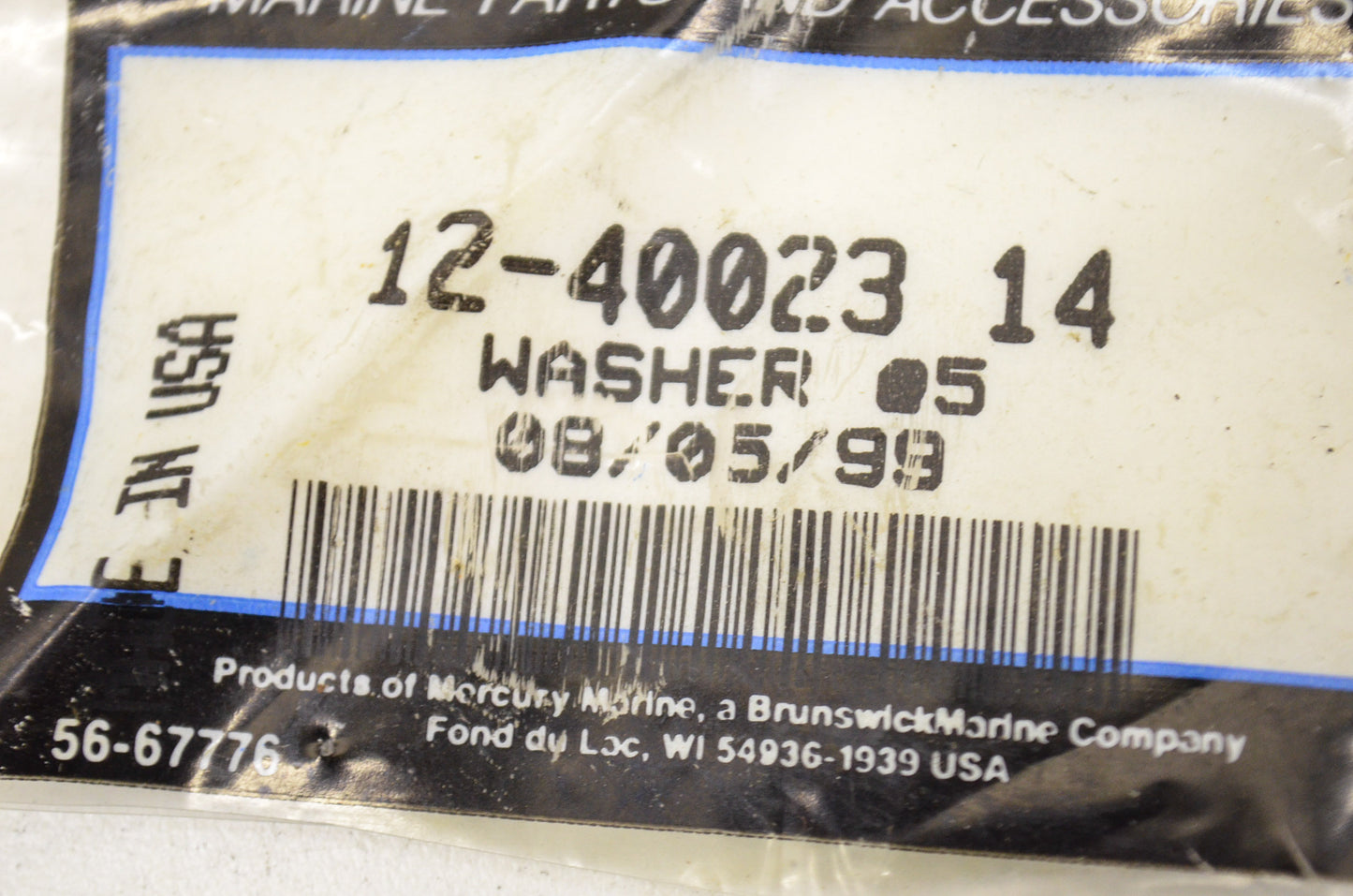 New OEM Quicksilver Mercury Washers QTY 2 NOS
