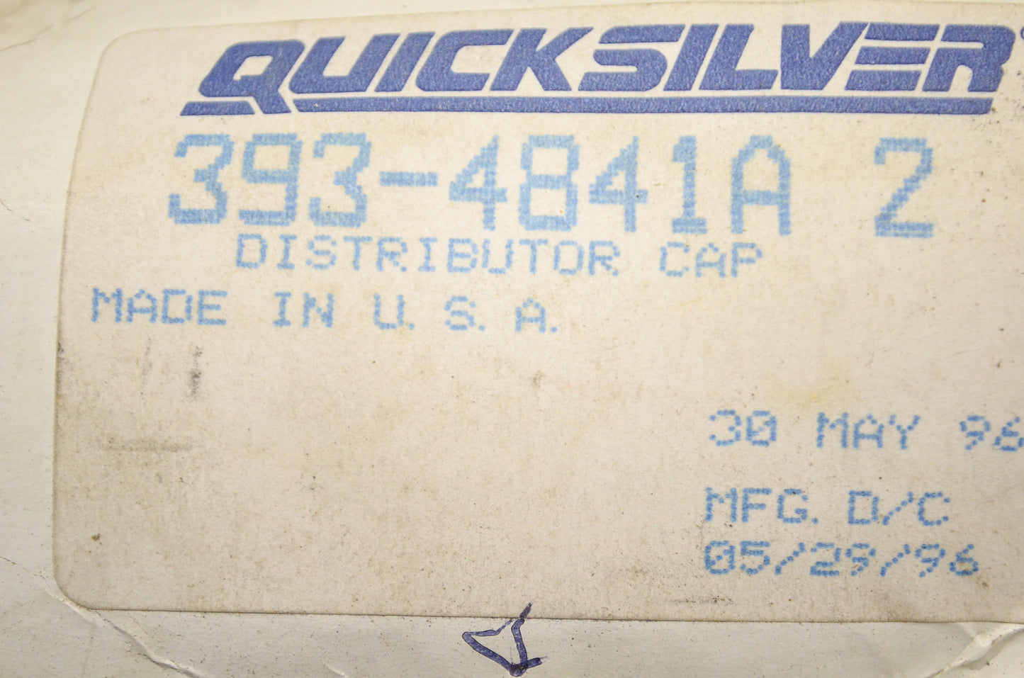 OEM Quicksilver Mercury Distributor Cap